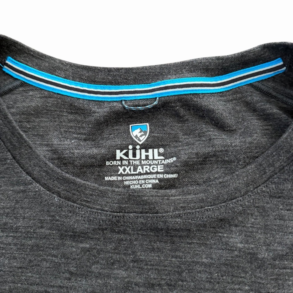 KÜHL Men's Invigoratr Merino Crew Long Sleeve Shirt XXLARGE Black Merino Wool - Picture 3 of 8